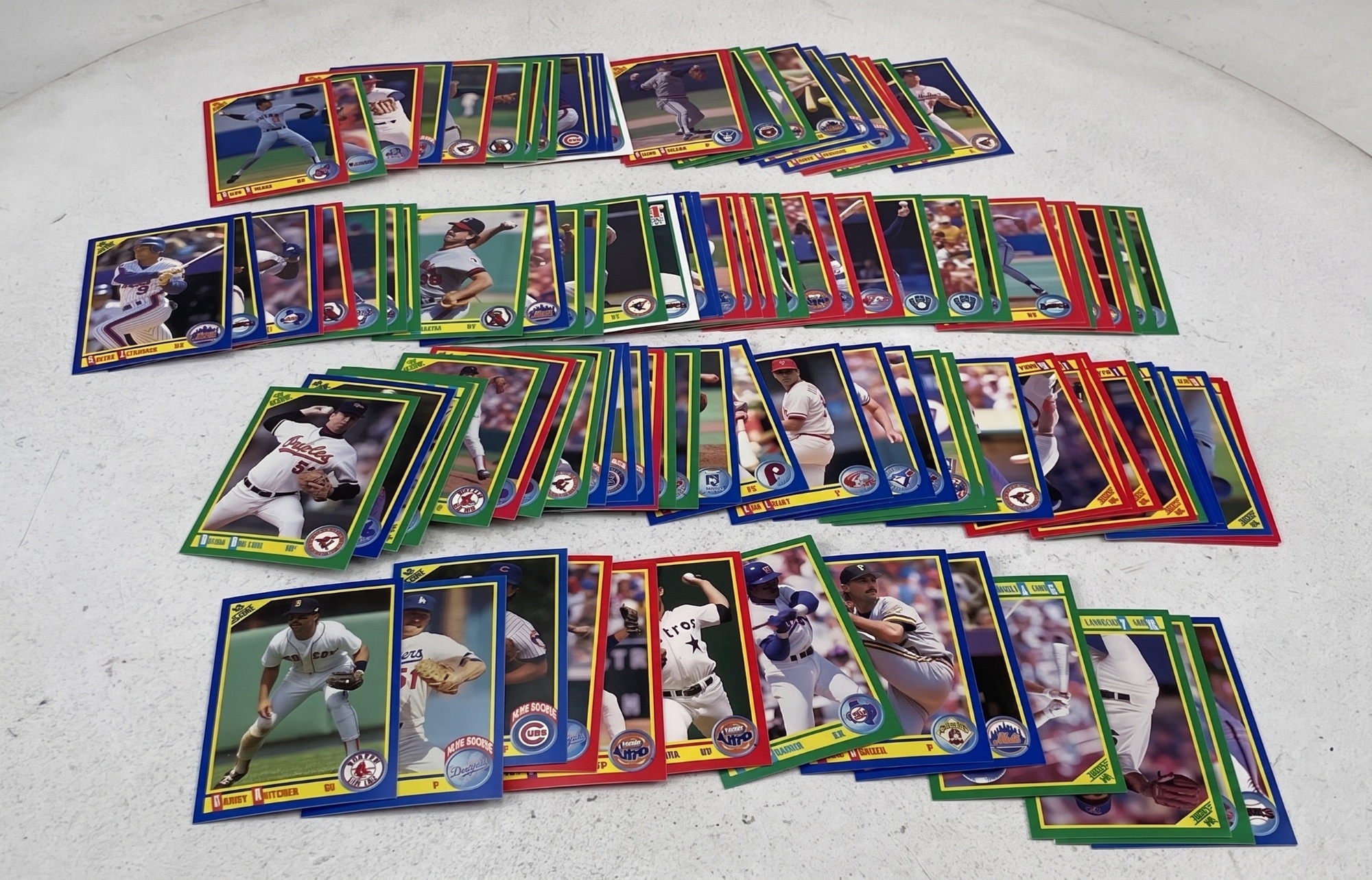 1990 Score MLB Baseball Card Lot — 150+ Cards, Larkin, Riles