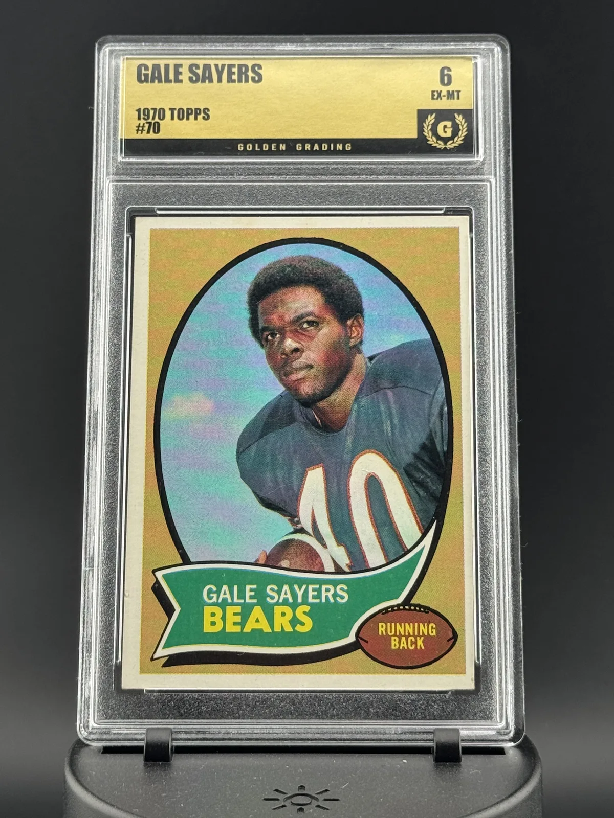 1970 Topps Gale Sayers #70 Chicago Bears - Graded 6 EX-MT