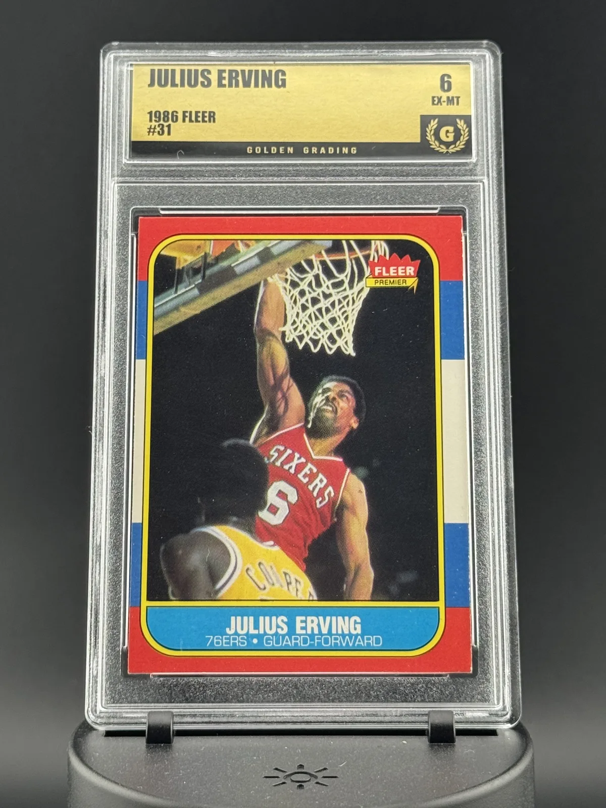 1986 Fleer Julius Erving #31 Philadelphia 76ers