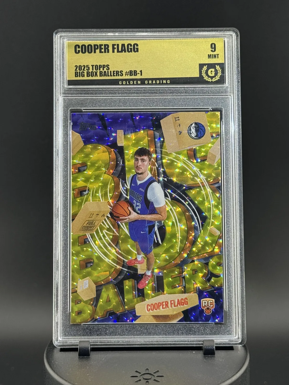 2025 Topps Big Box Ballers Cooper Flagg #BB-1 Golden Grading 9